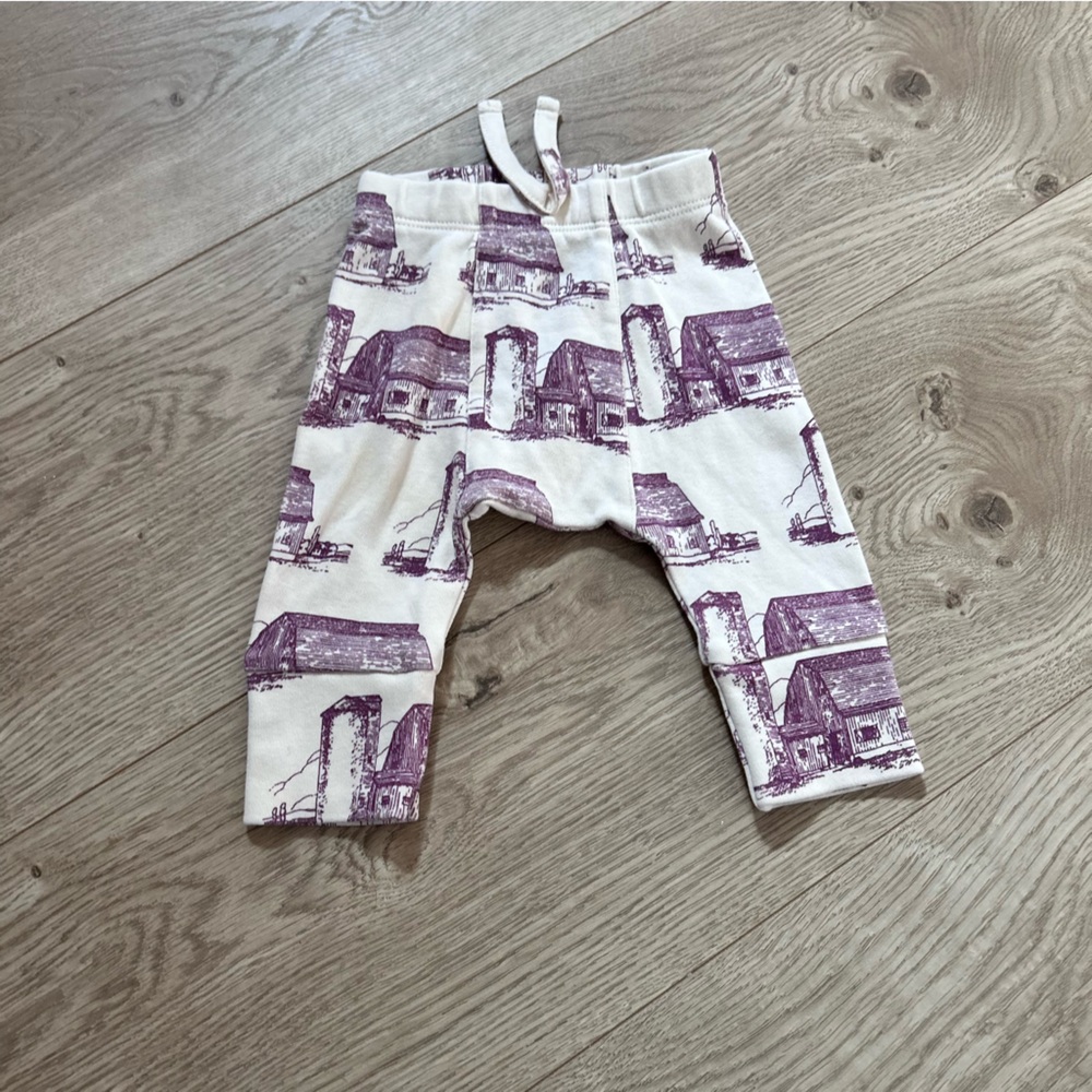 Kate Quinn 3-6 months farm print panda pants